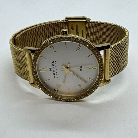 Skagen 922SGG Women's Stainless Steel Mesh Analog Dial Quartz Watch JNA580 - Picture 5 of 11